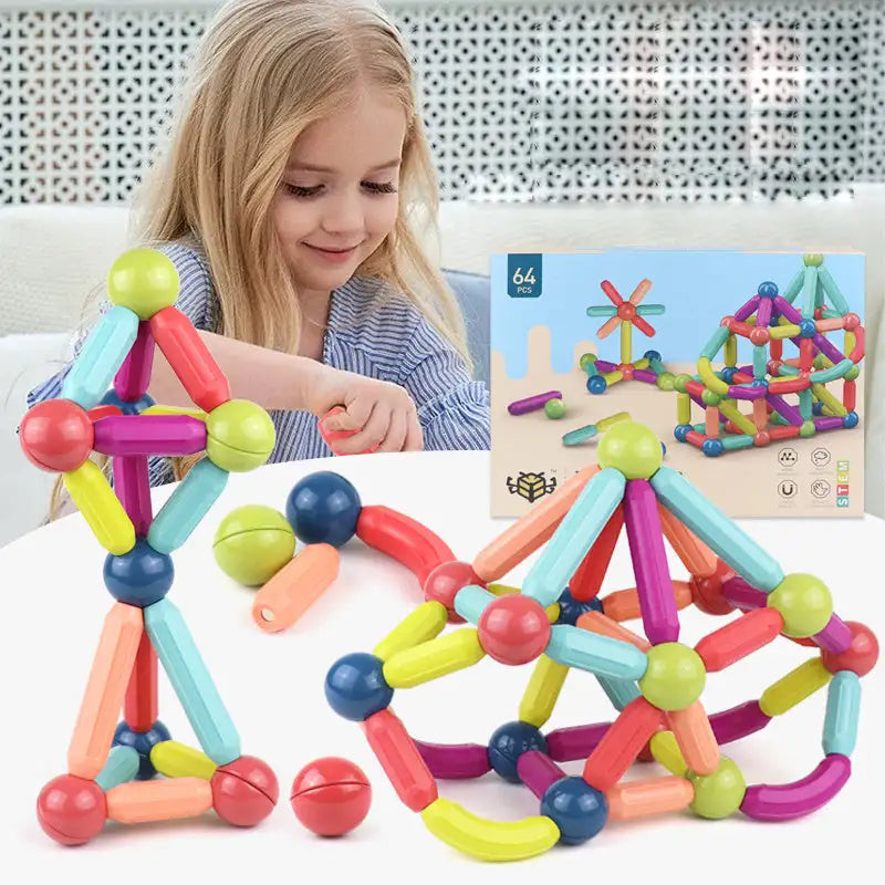 Magnetic Stick Fun Three Times the Educational STEM Toy
