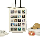 Anime-sticker-covered suitcase.