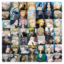 Collage of anime characters.