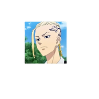 Square Draken anime button.