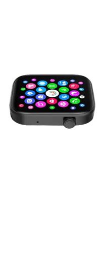 Smartwatch with app icons.