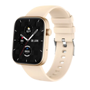 Beige smartwatch with a square face.