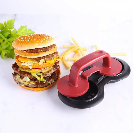 BurgerPress Pro: Multifunctional Patty Mold - Black Red