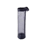 1pc Grey Sundries Bag Storage Wall Mount Mesh Plastic Bags Dispenser Hanging Reused Storage Pouch Trash Bags Kitchen