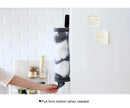 1pc Grey Sundries Bag Storage Wall Mount Mesh Plastic Bags Dispenser Hanging Reused Storage Pouch Trash Bags Kitchen