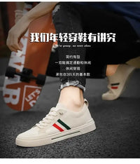 Breathable Men’s Shoes Summer Mesh Board Shoes Soft Soled Outdoor Casual Sports Shoes Trend Men Sneakers Slip-on Canvas