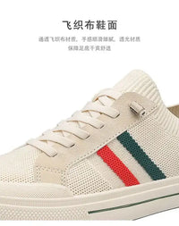 Breathable Men’s Shoes Summer Mesh Board Shoes Soft Soled Outdoor Casual Sports Shoes Trend Men Sneakers Slip-on Canvas