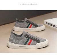 Breathable Men’s Shoes Summer Mesh Board Shoes Soft Soled Outdoor Casual Sports Shoes Trend Men Sneakers Slip-on Canvas
