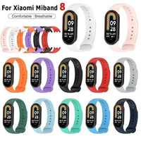 MiBand 8 Sport Silicone Strap - Waterproof Accessory