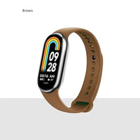 MiBand 8 Sport Silicone Strap - Waterproof Accessory - Brown / For Xiaomi Mi Band 8