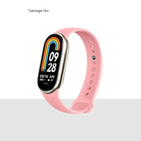 MiBand 8 Sport Silicone Strap - Waterproof Accessory - Girl Pink / For Xiaomi Mi Band 8
