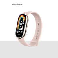 MiBand 8 Sport Silicone Strap - Waterproof Accessory - Yuehuo Powder / For Xiaomi Mi Band 8