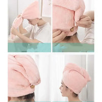 Quick Dry Hair Quick Drying Microfiber Towels Bathroom Bathroom Accessories Nursing Cap With Buckle Sauna Spa Towel Bath