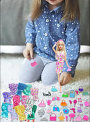 Barbie doll and accessories.