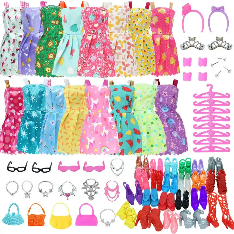 Barbie's Closet Overflow Sale Random Doll Accessories Mini Dress Shoes