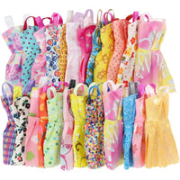 Colorful doll dresses.
