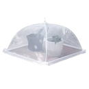 White mesh food cover.