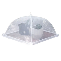 White mesh food cover.