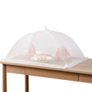 White mesh food cover.