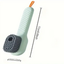 1pc Multi-function automatic spot shoe brush soft hair hand pressure hanging hole suitable for clothing carpet plastic