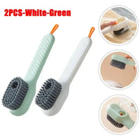 1pc Multi-function automatic spot shoe brush soft hair hand pressure hanging hole suitable for clothing carpet plastic