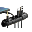 Black cable organizer.