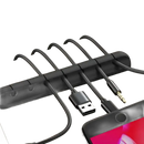 Black cable organizer.