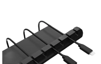 Black cable organizer.