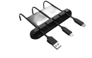 Black cable organizer.