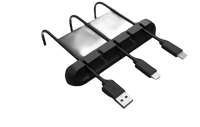 Black cable organizer.