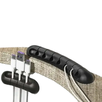 Black cable organizers.