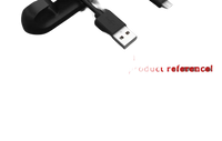 Black USB cable.