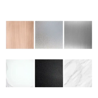 Variety of panel materials.