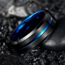Tungsten 8mm Wide Vacuum Plated Men’s Ring