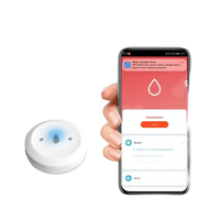 Water leakage sensor and smartphone.