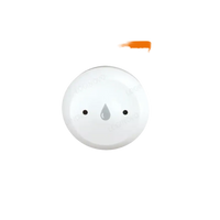 White, round smart sensor.