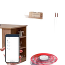 White water leak sensor with red detection waves.