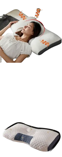Ergonomic cervical pillow.