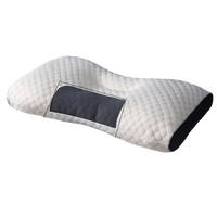 Ergonomic neck pillow with a recessed center.
