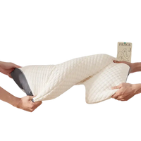 Stretched, quilted pillow.