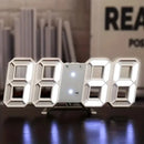 3D LED Wall Clock: Modern Digital Design with Nightlight & Luminous Alarm for Living Room Decor