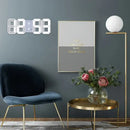 3D LED Wall Clock: Modern Digital Design with Nightlight & Luminous Alarm for Living Room Decor