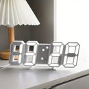 3D LED Wall Clock: Modern Digital Design with Nightlight & Luminous Alarm for Living Room Decor - G607A