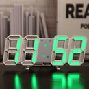 3D LED Wall Clock: Modern Digital Design with Nightlight & Luminous Alarm for Living Room Decor - G607C