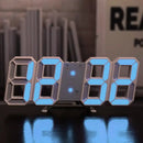3D LED Wall Clock: Modern Digital Design with Nightlight & Luminous Alarm for Living Room Decor - G607D