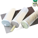 Three cylindrical food storage containers.