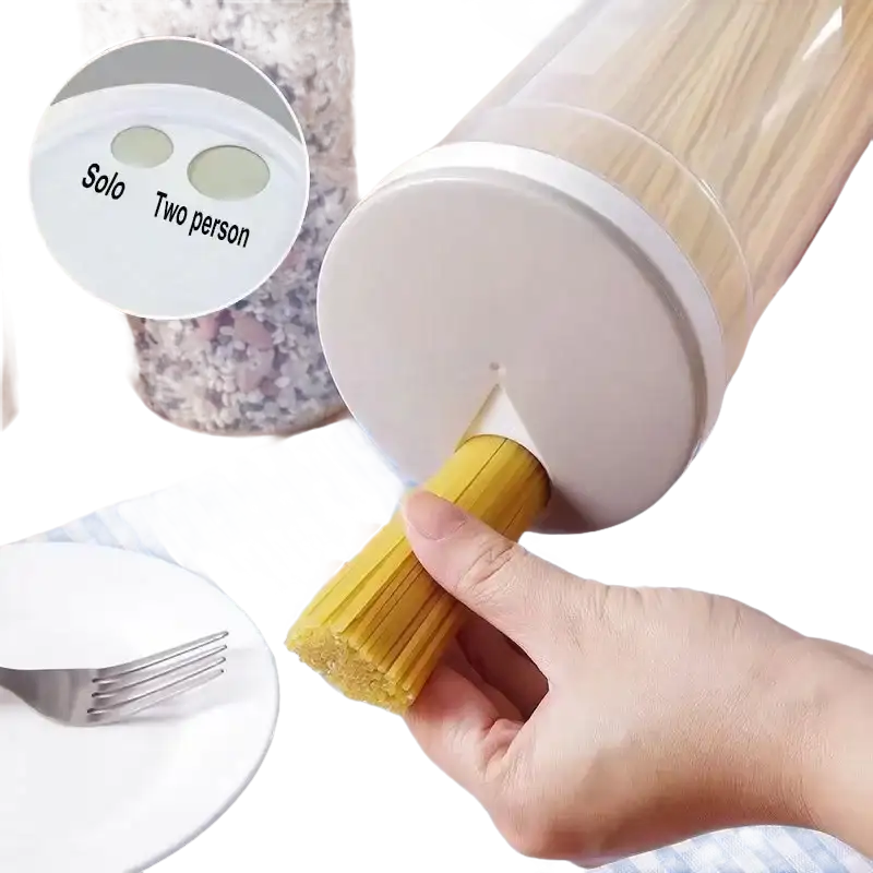 Noodle Keeper: Bye Bye Messy Noodles Sealed! Storage Canister Box