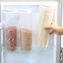 Clear food storage containers.