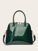 Sparkle Tote Messenger Bag - Green