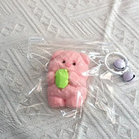 Slow Rebound Edible Silicon Decompression Squeezing Toy - Pig Pink